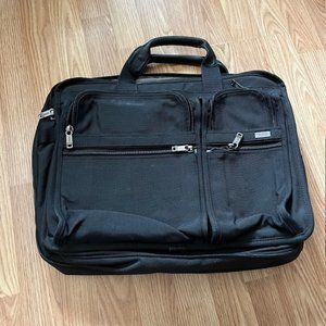 Morgan Stanley TUMI Alfa Expandable Organizer Laptop Briefcase